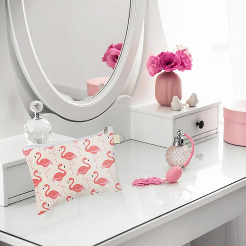 Weewooday Cosmetic Bags Multipurpose DIY Sublimation Blanks, Iron on Transfer Zipper Canvas Makeup Pouch for Travel