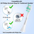 MRYUESG 10 Pack, Toothbrush Replacement Heads Compatible with Philips Sonicare, Electric Brush Head for Phillips Plaque