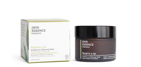 Skin Essence Organics Facial in a Jar, Exfoliant & Softening Mask, 50ml