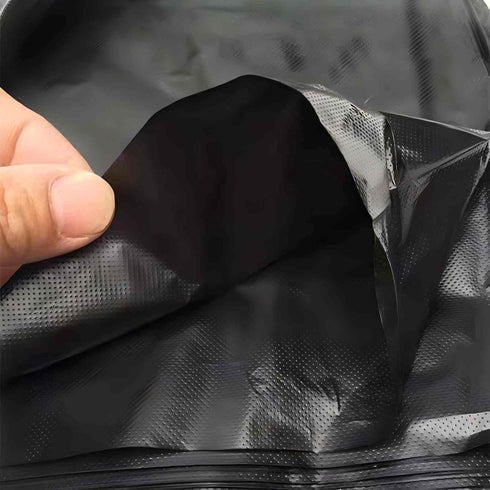 Uieogio 6-10 75 75 Count 45 cm 50 cm,18x20 Inches Gallon Heavy Duty Trash Bags with Tie Ties - Extra Thick, Leak-Proof