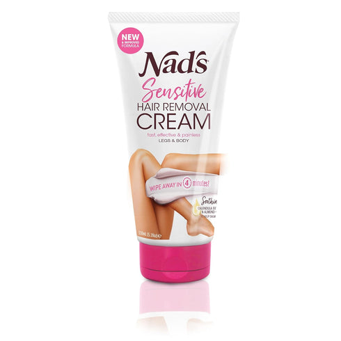 Nad's Hair Removal Cream for Women, Sensitive Depilatory Cream, 5.1 Oz for Body & Legs