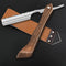 Professional Straight Razor with Strope - Premium Stainless Steel Shaver for Men Home & Salon Grooming