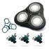 RQ11 Replacement Heads Compatible with Philips RQ11, Norelco RQ11 New Upgraded Electric Shaver 2D Models (1 Head)
