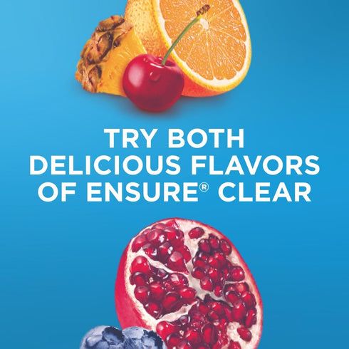 Ensure Clear Mixed Fruit Nutritional Drink, 10 fl oz, 12 Pack, 8g Protein, Fat-Free