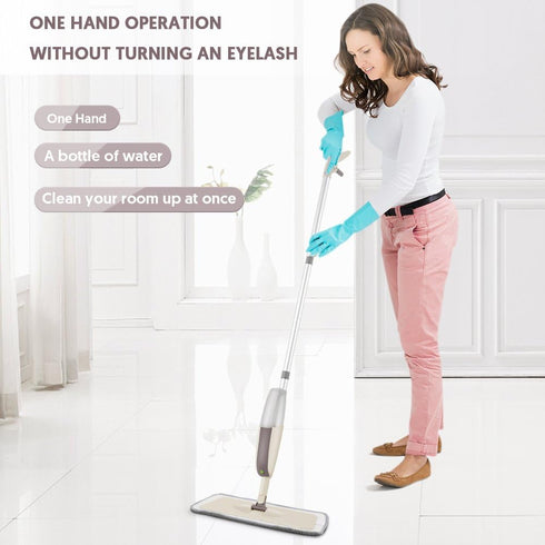Wet Mops Spray Mops for Hardwood Floor Cleaning - MEXERRIS Dust Mops 3X Reusable Washable Pads Floor Wood Mops with Spray Home Commercial Use Hardwood Laminate Wood Ceramic Tiles Floor Cleaning