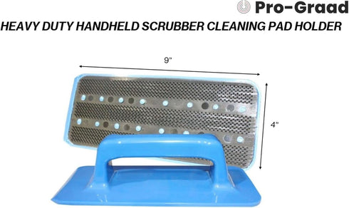 3 Pack Handheld Utility Pad Holder, Hand Trowel Handled Heavy Duty Hand Scrubber Utility Pad Holder for 4.5" x 10" Utility Cleaning Scouring Scrubber Pads, Compatible with Doodlebug Pads