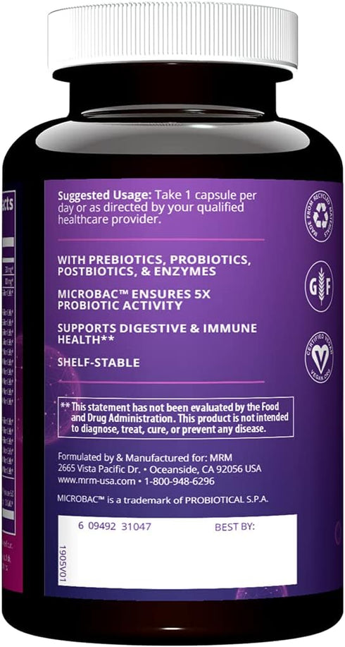 MRM Nutrition Extra Strength Probiotics, 25 Billion Cells, 30 Servings for Intestinal & Immune Health