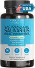 Lactobacillus Salivarius Oral Probiotics - 45 Chewable Mint Tablets for Bad Breath, Dental Health for Teeth, Gums,