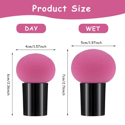 Sibba 4 PCS Makeup Eggs Sponge Beauty Blender Set, Foundation Blending Applicator with Mini Handle