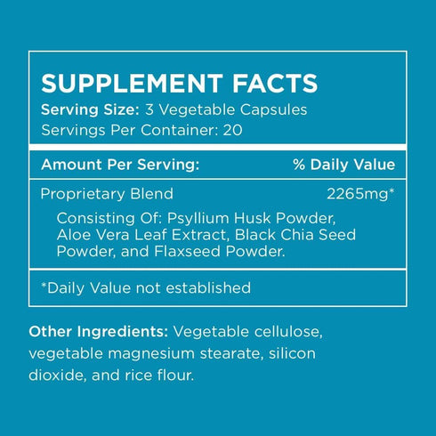 Pure for Men Original Cleanliness Fiber Supplement - Promotes Digestive Regularity, 60 Vegan Capsules