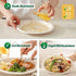 yvsay 110 9 Inch Pcs Bamboo Plates, Natural Tan Compostable Paper Plates for Wedding, Party & Catering, Elegant