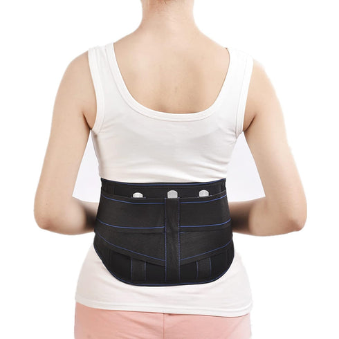 Self Heating Waist Back Support Belt with Detachable Magnet Steel Plate Adjustable Therapy Lumbar Brace