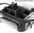 Makeup Brush Case, Clear Makeup Bags with Multiple Pockets, Waterproof Travel Organizer with Removable Dividers, Purple