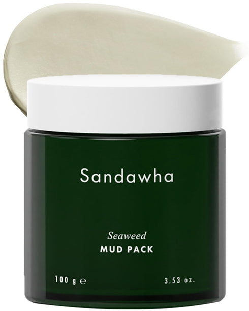 SKINCURE Vegan Seaweed Mud Mask (3.5oz) - Pore Detoxifying Face Clay Mask for Sensitive Skin, Oil Control