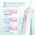 Water Dental Flosser for Teeth, Portable Cordless Oral Irrigator with 3 Modes, Rechargeable Waterproof Power Flosser