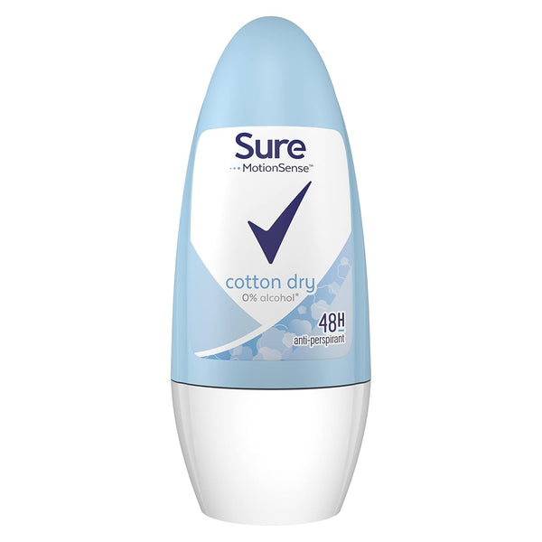 Sure Cotton Fresh Roll-on Deodorant, 6pk x 50ml