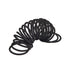 minihope Women's Hair Elastic Thick Tie, Black, 30 Count (Pack of 1), 4MM for Medium Hair