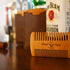 Wooden Beard Comb, 3 Pieces with Durable Cases for Men, Fine & Coarse Teeth, Brown Deer Design