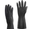 Thick Rubber Cleaning Gloves, 2 Pairs Black Rubber Gloves for Dishwashing Extra Large