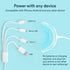 Teeth Whitening Kit with 32xLED Light, Professional Complete at Home Smart Phone Whitening System for iPhone/Android/USB