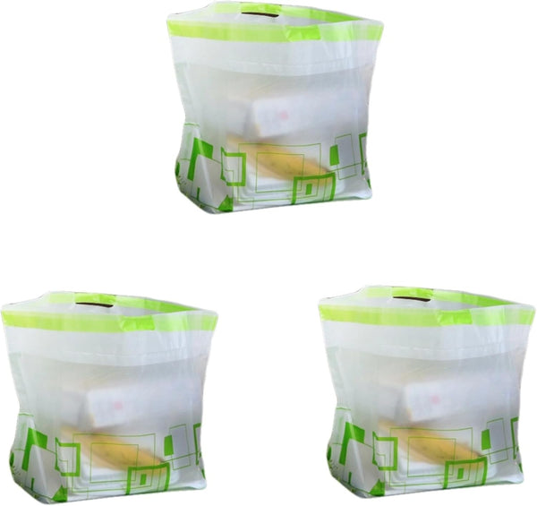 RLXROM 3 Pcs Self-Standing Trash Bags for Outdoor BBQ Party Car Picnic Camping