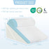 HDJOAPS 3Pcs 9&12 Inch Orthopedic Bed Wedge Pillow for Sleeping, Post Surgery or Back, Neck and Knee Support