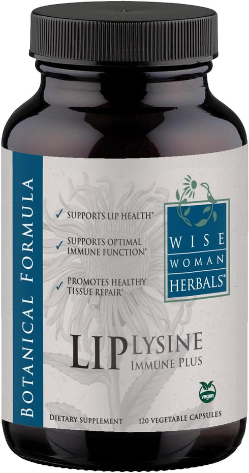 Wise Woman Herbals Lysine Immune Plus Lip - 120 Count Vegetable Capsules