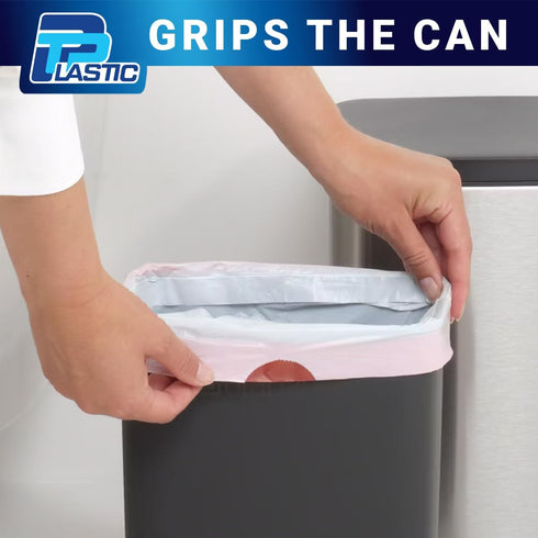 13 Gallon Drawstring Trash Bags, White Garbage Bags, Unscented, 132 Count, Strong Can Liners for Kitchen Home Office