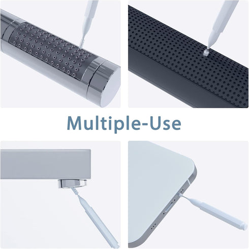 Shower Head Cleaning Brush, Multifunctional Tool for Anti-Clogging Nozzle, Showerhead Cleaning Picks, White