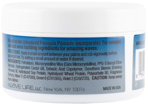 WaveBuilder Advanced Formula Night Form Pomade | High Linoleic Oils and Maximum Protein Isolates, 3.5 Oz