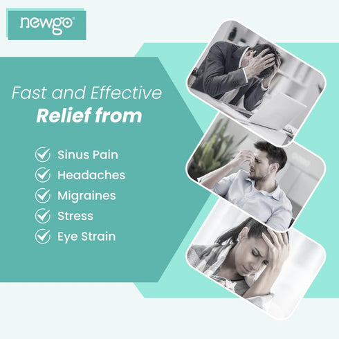 NEWGO Microwave Heating Pad for Face, Hot Cold Gel Ice Pack for Sinus Pressure Relief