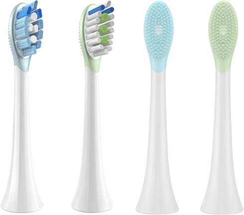 Replacement Toothbrush Brush Heads Compatible with Philips Sonicare - 10 Pack for Snap-On System, Precision Cleaning