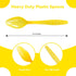 Yellow Plastic Spoons Heavy Duty, Disposable Party Supplies 104 PCS