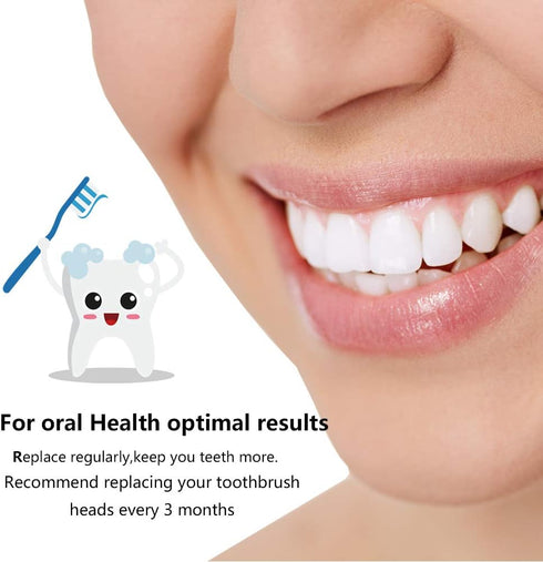 Replacement Toothbrush Heads for Oral-B, Compatible with Oral-B Braun Electric Toothbrush (4 Count)