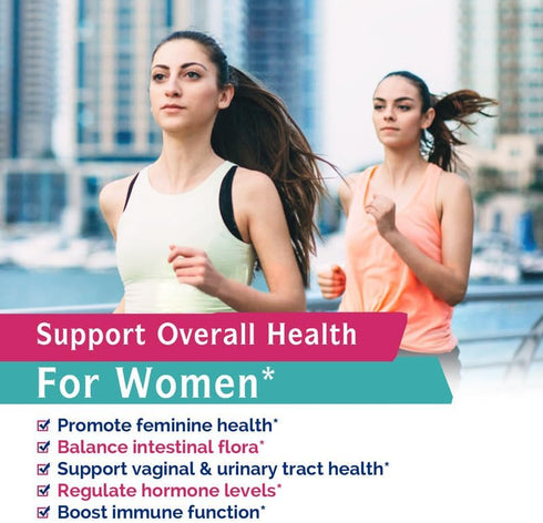 Innate Vitality Probiotics for Women | 100 Billion CFUs, 18 Strains with Cranberry, Vitamin C & B6 | 60 Capsules