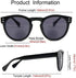 2 Pack Bifocal Reading Sunglasses for Women - Outdoor Reader Glasses in Vintage Round Shape