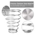 Spiral Blower Stand Spring Wall Mounting Hair Dryer Rack Stainless Steel Holder for Home Salon