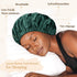YANIBEST Adjustable Satin Bonnet Silk Bonnet for Sleeping, Hair Bonnets for Women Curly Natural Hair