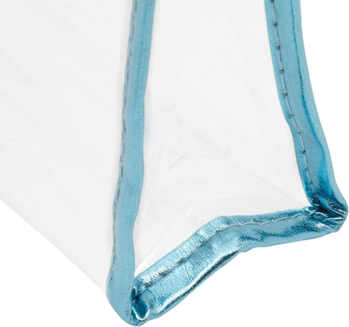 10 Pack Clear Zipper Cosmetic Bags for Makeup, Travel Size Toiletries (5 Colors, 9.6 x 2 x 5.5 In)