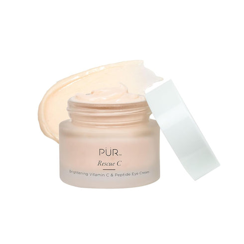 PÜR Beauty Rescue C Brightening Vitamin C & Peptide Eye Cream, 0.5 oz with Vitamin C, Caffeine, and Peptide