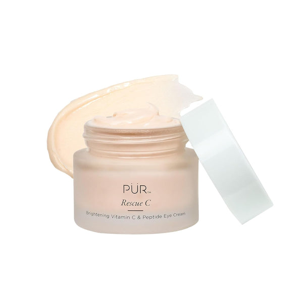 PÜR Beauty Rescue C Brightening Vitamin C & Peptide Eye Cream, 0.5 oz with Vitamin C, Caffeine, and Peptide