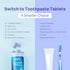 Whitebite Pro Color Correcting Purple Toothpaste Tablets with Nano Hydroxyapatite | Fresh Breath & Natural Whitening |