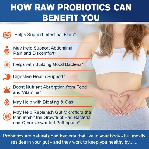 Probiotics 100 Billion CFU - 34 Strains + Digestive Enzyme Complex + Organic Prebiotics + Fruit & Veggie Complex, 120