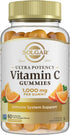 Solgar Vitamin C Gummies for Adults - 1,000mg Ultra Potency, Tasty Tart Orange Flavor, Vegan & Gluten Free, 60 Servings