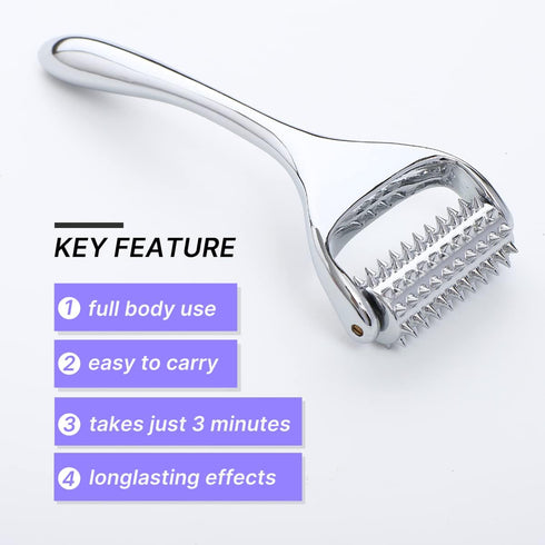 Acupuncture Massage Roller for Neck, Head, Hand Pain Relief & Muscle Relaxation