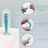 Zoolinn 12-Pack Silicone Hard Contact Lens Remover Tools Hard Scleral Lens Applicator with Suction Cup Grip(Blue)