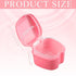 Zubebe 20 Pcs Denture Bath Denture Retainer Case Bulk Denture Holder with Strainer Basket Dental Cup Denture Soaking Container False Teeth Storage Box for Travel Cleaning Brace Mouth Guard, 5 Colors