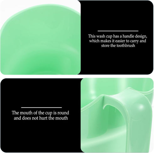 Toothbrush Cup Holder 1Pcs, Plastic Dental Emesis Trays with Handle for Elderly Bedridden Patients and Cleaning