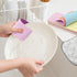 XIHUADOU 4 Pack 12-Layer Peelable Microfiber Sponges Ultra Absorbent Reusable Cleaning Pads for Kitchen & Household