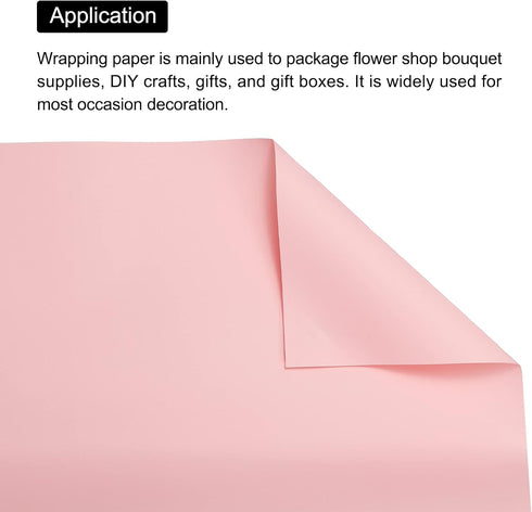 MECCANIXITY 10 Pcs Waterproof Flower Wrapping Paper 22.8x22.8 Inch for Florist Bouquet Supplies, DIY Crafts, Gift